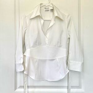Vintage 2000’s Charlotte Russe White Tie Back Blouse